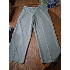 New Size 16 Alfred Dunner Grey Elastic Waist Pull On Pants with Pockets NWT